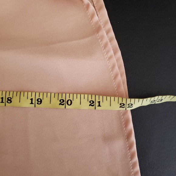 FLYING TOMATO Boho Chic Peach Embroidered Square Neck Blouse L - Picture 8 of 8